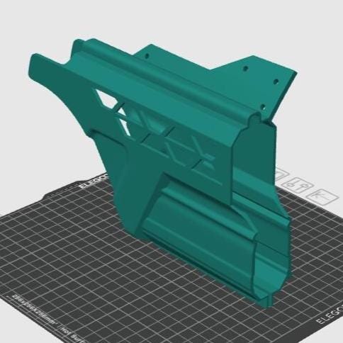 STL 3D Printing File Helldivers 2 P-2 Peacemaker Holster System & Mounting Plate