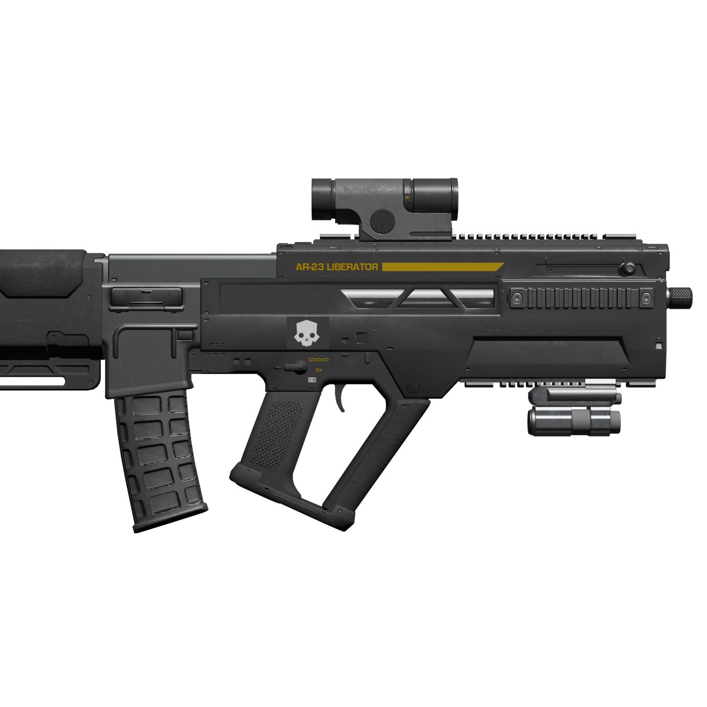 STL 3D Printing File Helldivers 2 Liberator 2x Tube Optic (featuring laser cutting SVG file)
